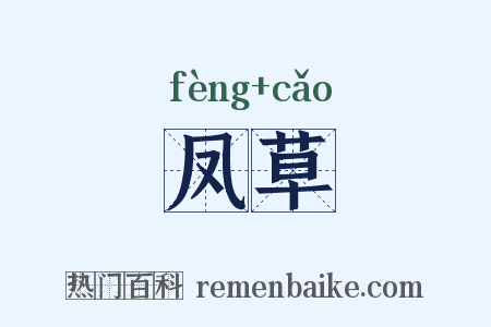 凤草是什么意思的图片